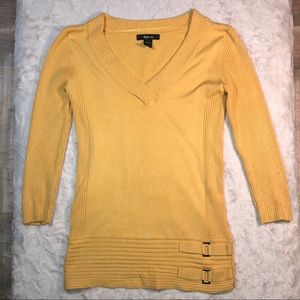Style & co yellow mustard sweater